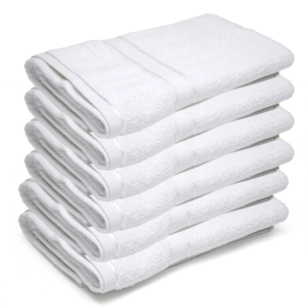 BYFT025171 Home Tex Design Bath Towel White 70 x 140 Cm 100 Cotton 500 Gsm Set of 06 ART BT009.webp