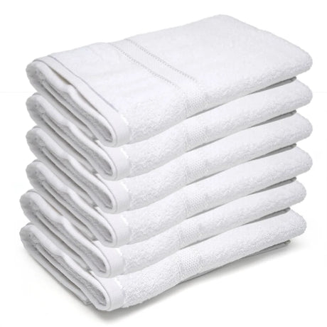 BYFT025171 Home Tex Design Bath Towel White 70 x 140 Cm 100 Cotton 500 Gsm Set of 06 ART BT009.webp