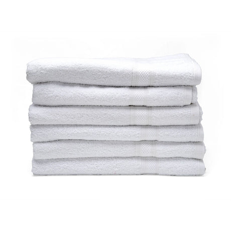 byft home design bath towel white 70 x 140 cm 100 cotton 500 gsm art bt024