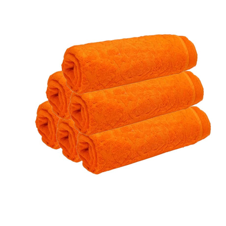 BYFT025176 Home Tex Design Bath Towel Orange 70 x 140 Cm 100 Cotton 550 Gsm Set of 06 ART BTD003.webp