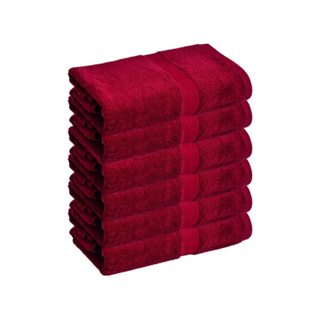 BYFT025183 Home Tex Design Bath Towel Maroon 70 x 140 Cm 100 Cotton 550 Gsm Set of 06.webp