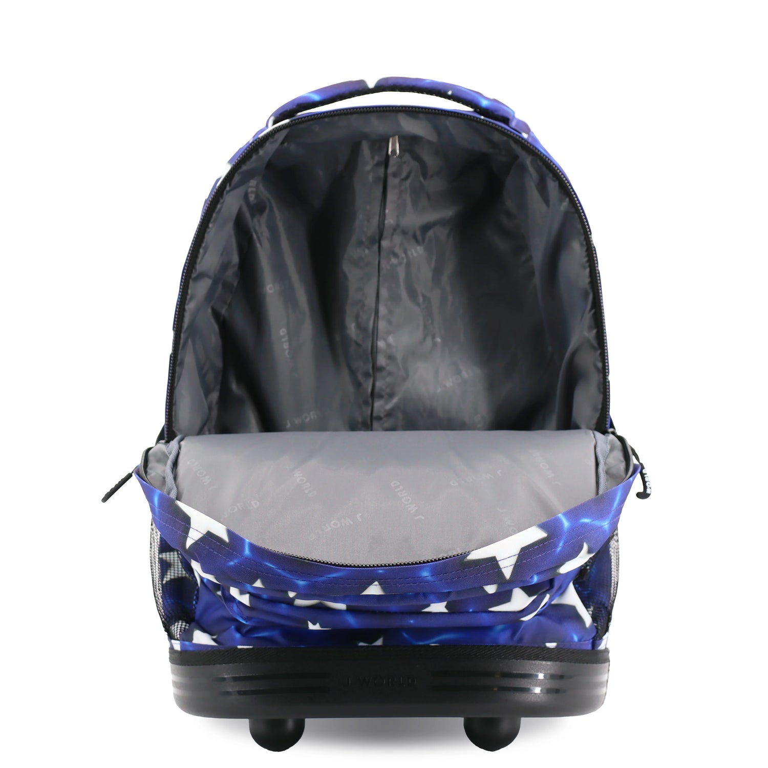 J World New York Sunrise Kids Rolling Backpack - PUFFY STAR - 18 Inch