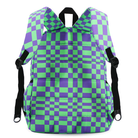 J World New York Unisex Kid's Oz School Backpack - PIXEL CHECKERS