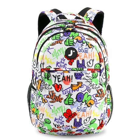 J World New York Unisex -Adult Cornelia Laptop Backpack - STREET ART