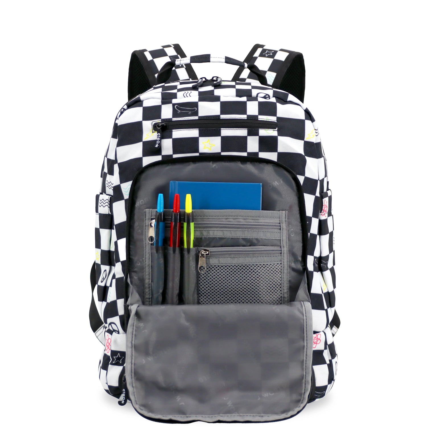 J World New York Junior Set Backpack - ICON CHECKERS
