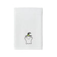 BYFT Embroidered For You Personalised Cotton Towel - Halloween - Smiling Ghost with Cap Design High Quality Embroidery Perfect For Gifting