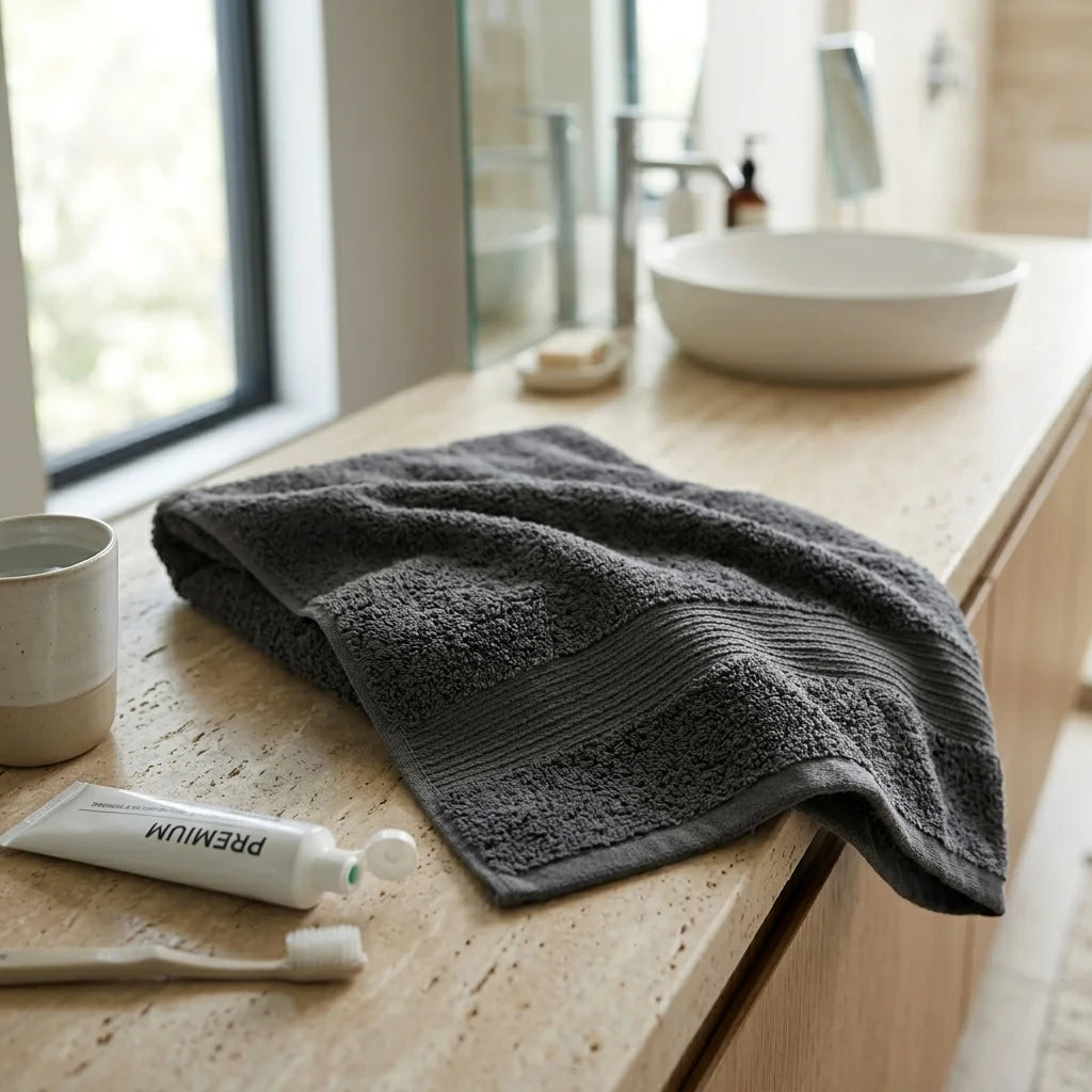 BYFT Home Aura 40 x 75 Cm Cotton Hand Towel - Soft, Absorbent, Quick-Dry | 550 GSM