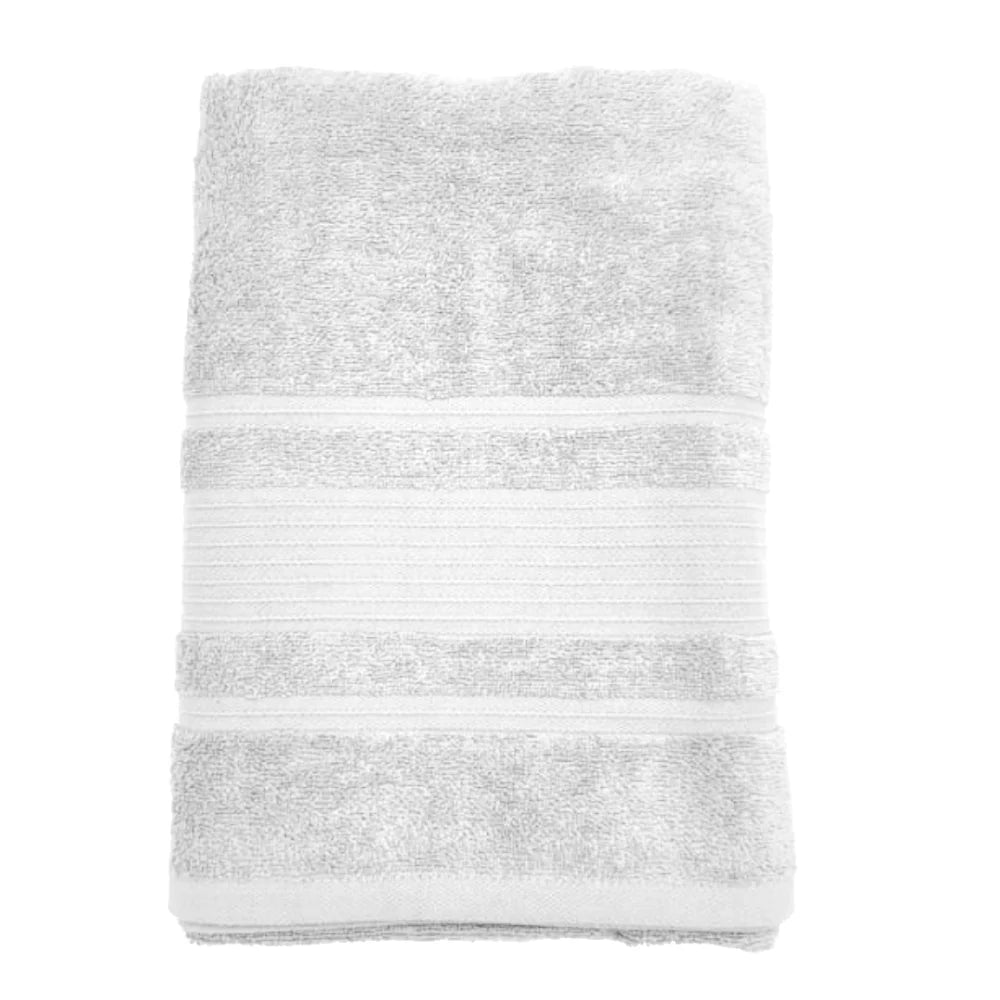BYFT Home Aura Cotton Towel White Luxury - Soft, Absorbent, Quick-Dry, 550 GSM
