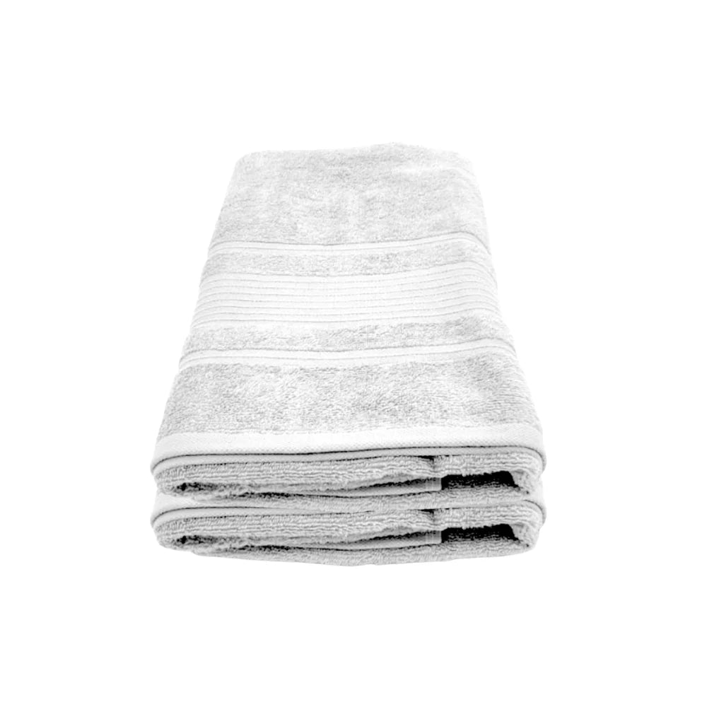 BYFT Home Aura Cotton Towel White Luxury - Soft, Absorbent, Quick-Dry, 550 GSM