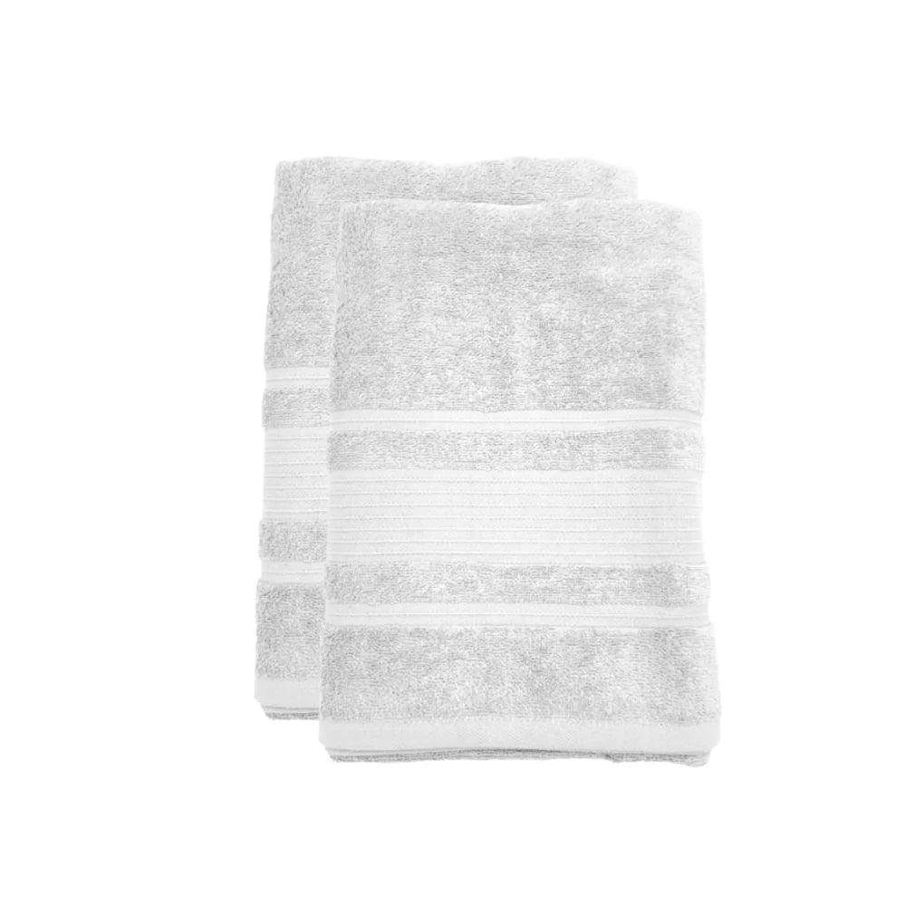 BYFT Home Aura Cotton Towel White Luxury - Soft, Absorbent, Quick-Dry, 550 GSM