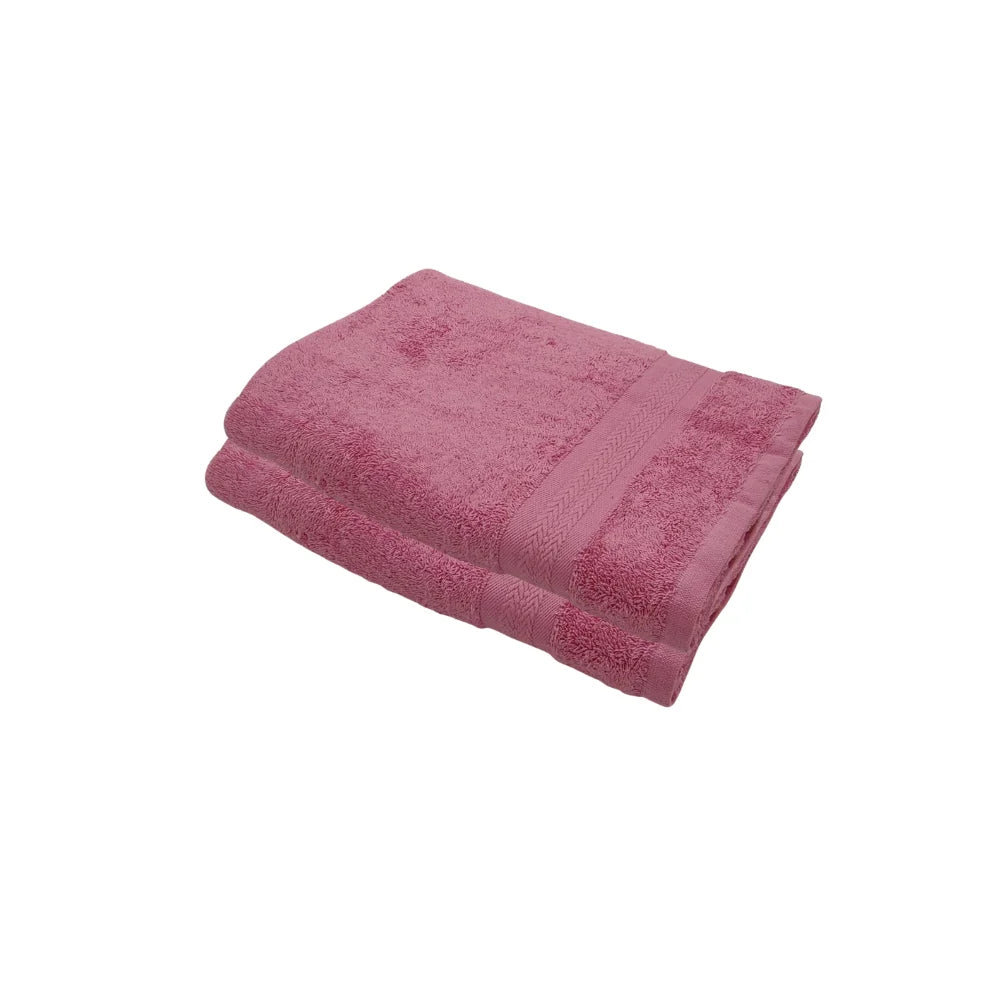 BYFT Home Essence | Pink Cotton Towel Sets - Soft, Absorbent, Quick-Dry | 550 GSM