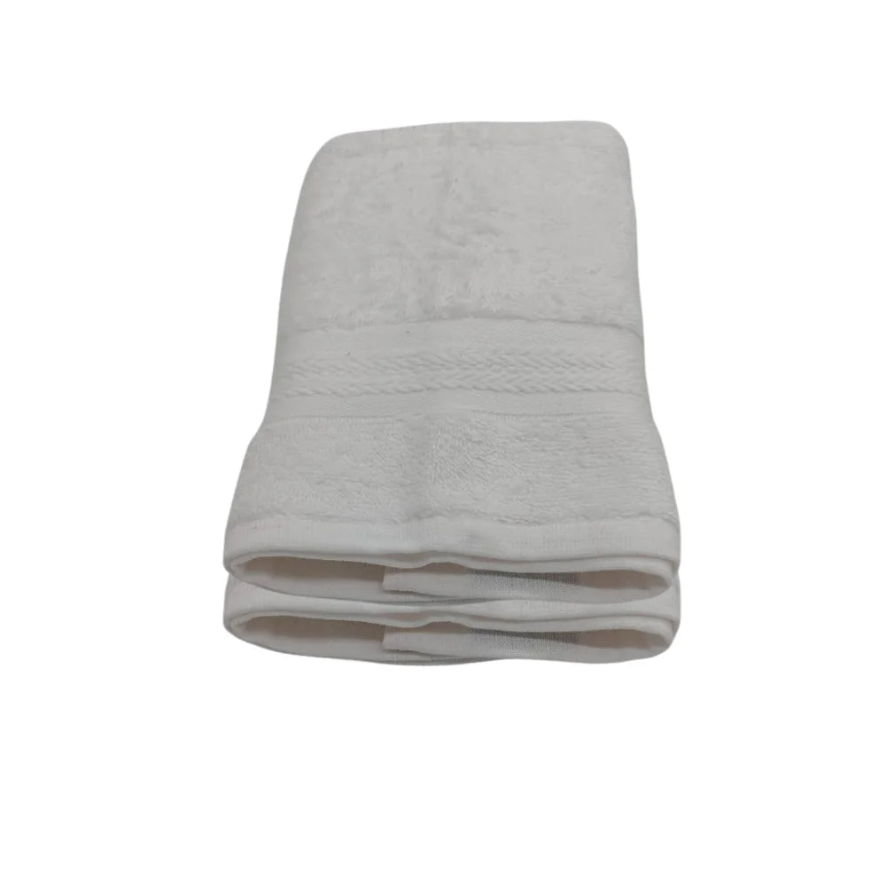 BYFT Home Essence | White Cotton Towel Sets - Soft, Absorbent, Quick-Dry | 550 GSM