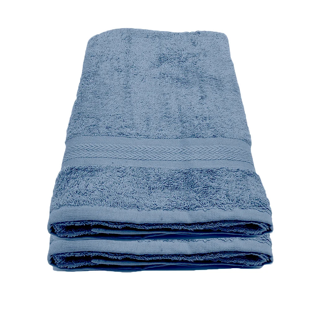 BYFT Home Essence Cotton Towel Blue Luxury - Soft, Absorbent, Quick-Dry, 550 GSM