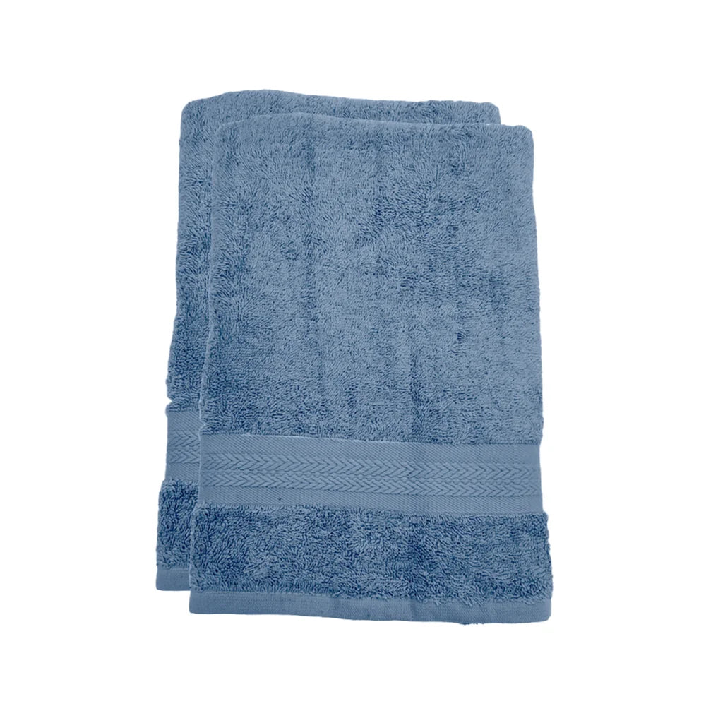 BYFT Home Essence Cotton Towel Blue Luxury - Soft, Absorbent, Quick-Dry, 550 GSM