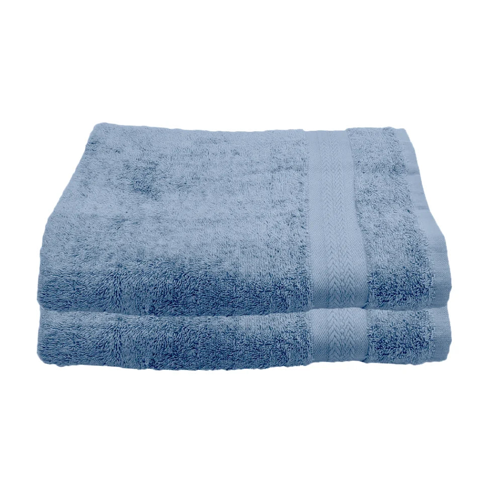 BYFT Home Essence | Blue Cotton Towel Sets - Soft, Absorbent, Quick-Dry | 550 GSM