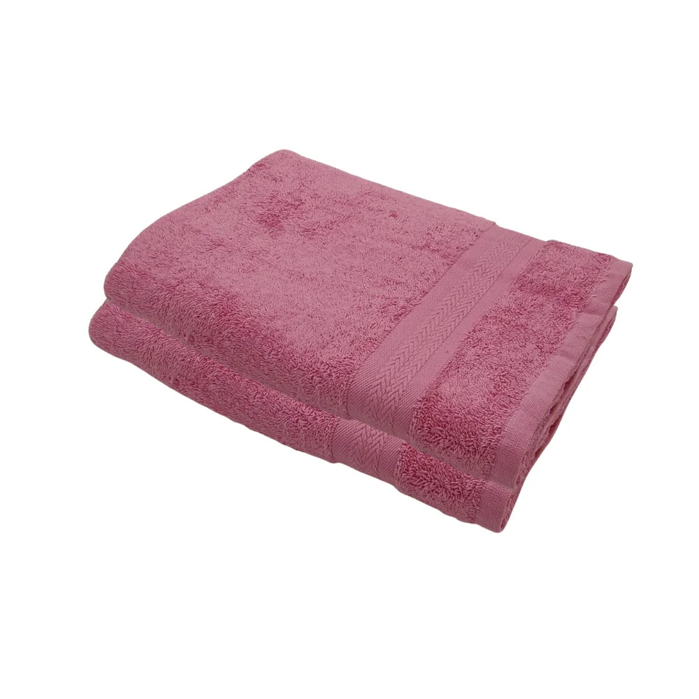 BYFT Home Essence | Pink Cotton Towel Sets - Soft, Absorbent, Quick-Dry | 550 GSM