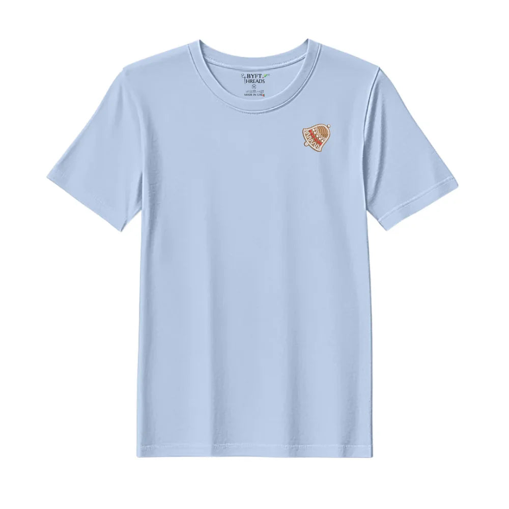 BYFT Threads Embroidered For You Christmas - Gingerbread Bell Cookie Designed T-Shirts