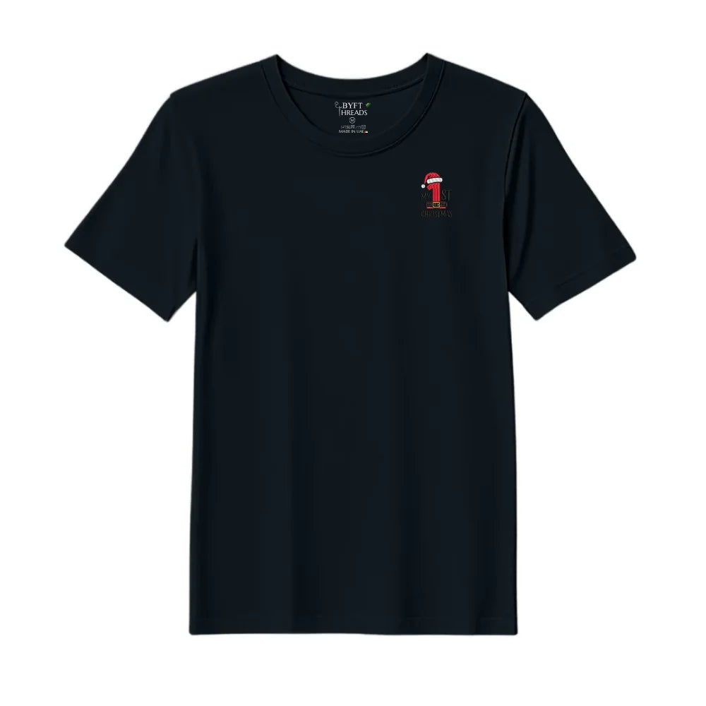 BYFT Threads Embroidered For You Christmas - My 1st Christmas Designed T-Shirts