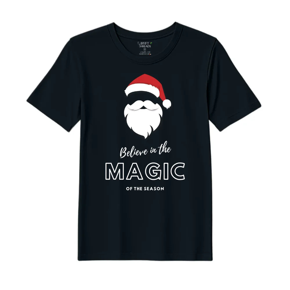 BYFT Threads Printed Christmas - Believe in the magic of the season Designed T-Shirts