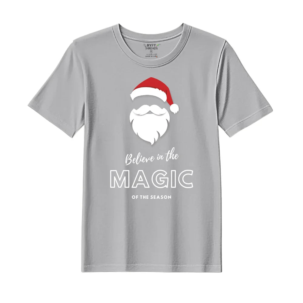 BYFT Threads Printed Christmas - Believe in the magic of the season Designed T-Shirts