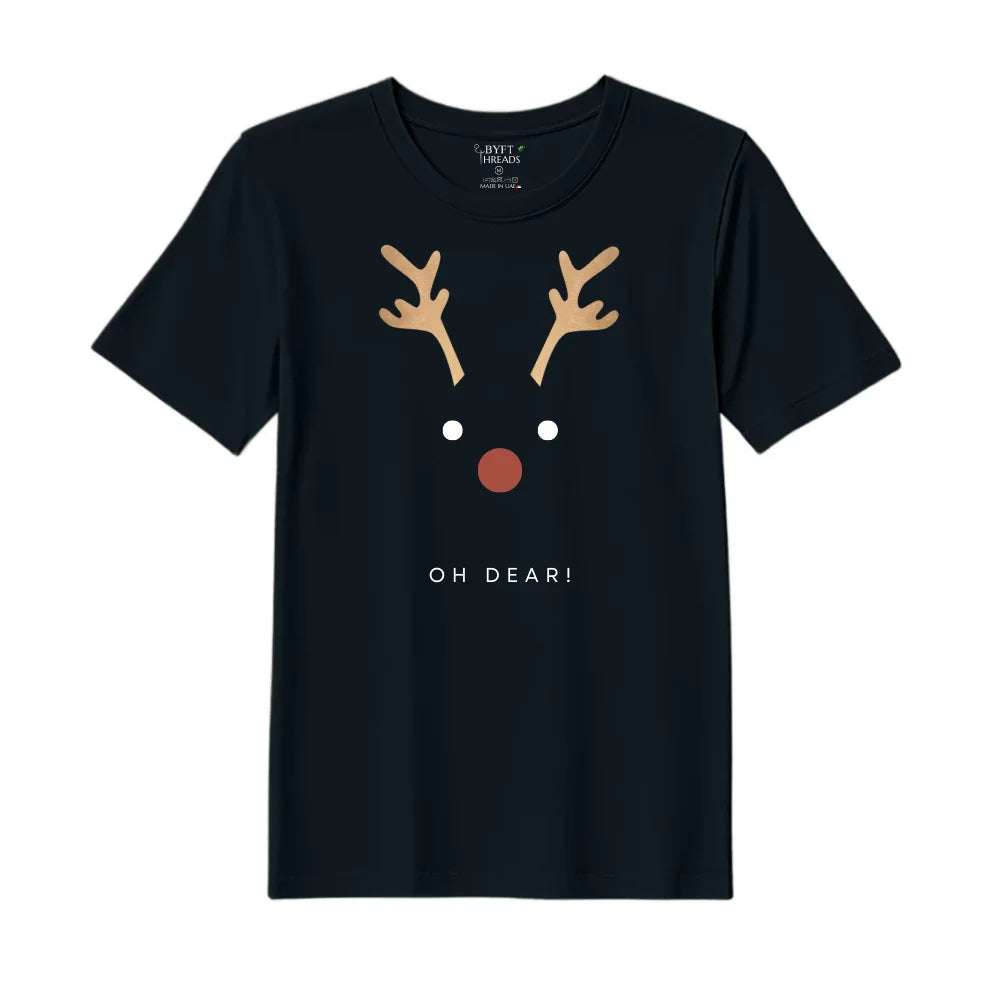 BYFT Threads Printed Christmas - Oh dear Designed T-Shirts