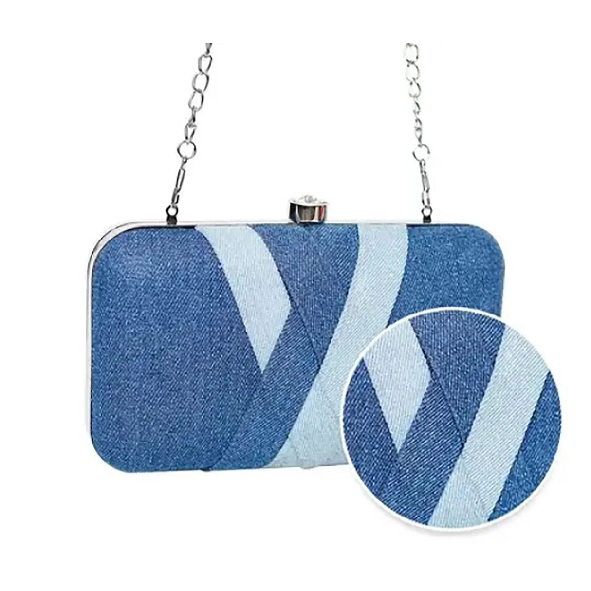 The Purani Jeans Denim Classic Clutch | Handmade Fashion Clutch