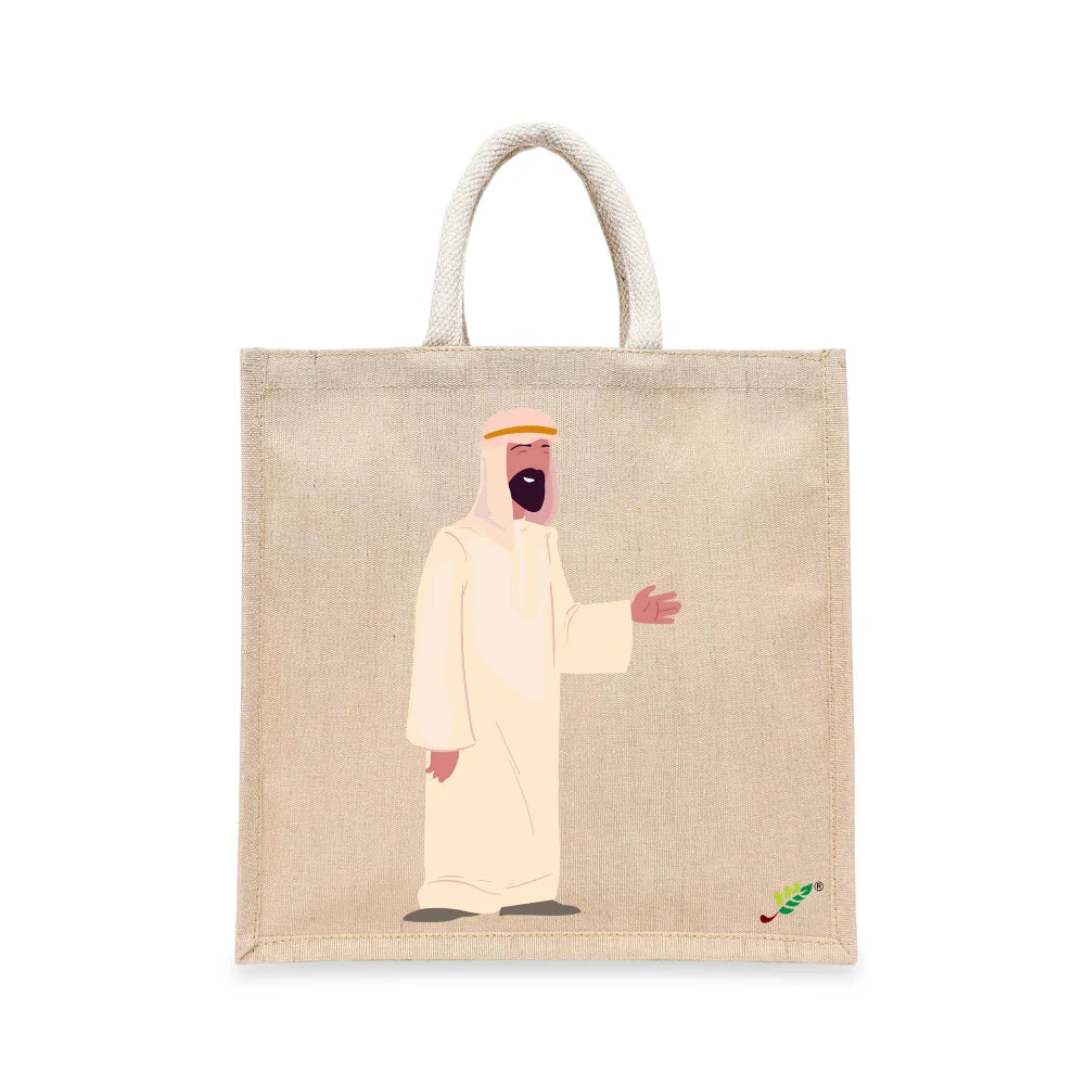 BYFT Cultural Heritage Tote Bag – “Urban Nomad” Traditional Reusable Tote | Eco-Friendly Daily Carry Bag (Set of 1)