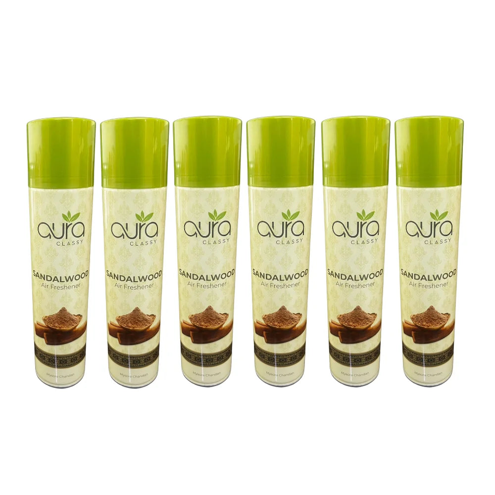 AURA Air Freshener - Flat Cap Spray, Long-Lasting Fragrance, 300 ml