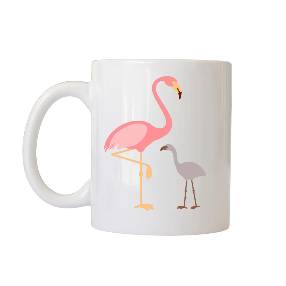 BYFT Printed Mug - Flamingo with Baby Flamingo Design