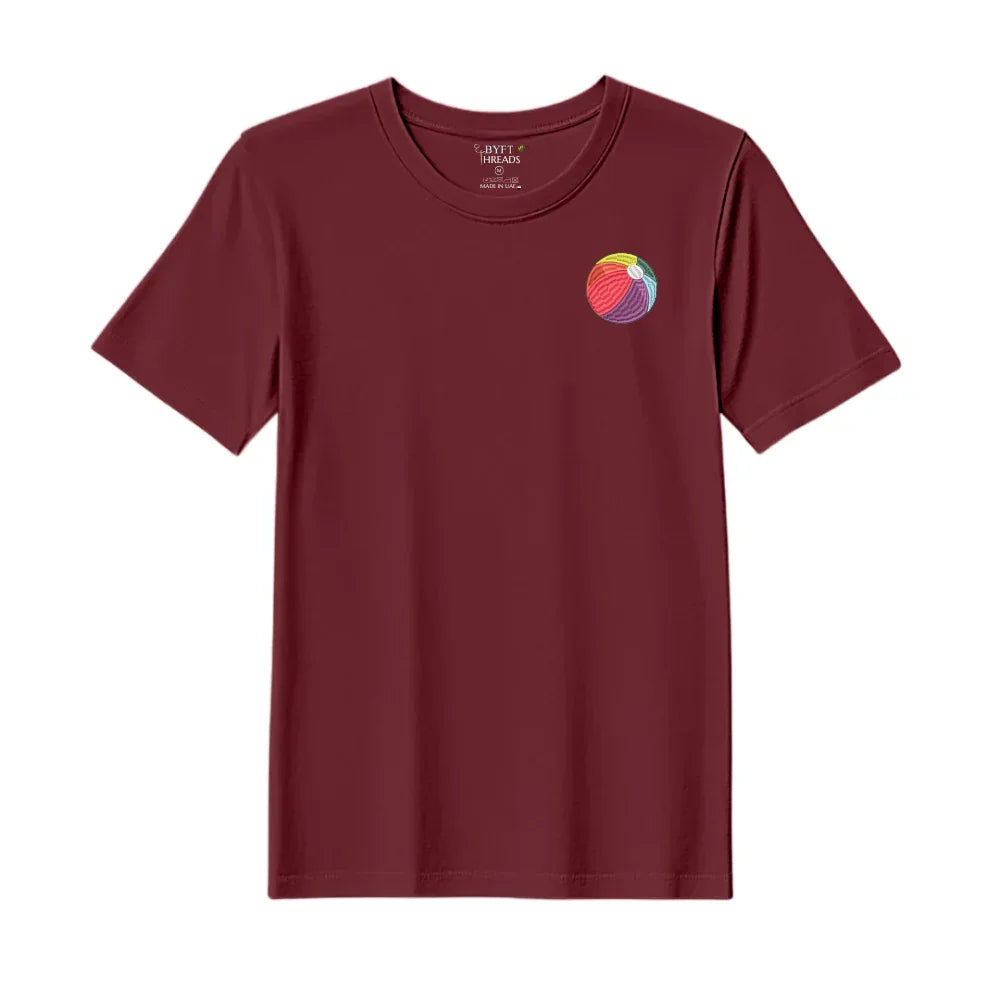 BYFT Threads Embroidered For You T-Shirt - Beach Ball Design