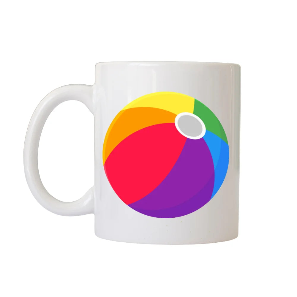 BYFT Printed Mug - Beach Ball Design
