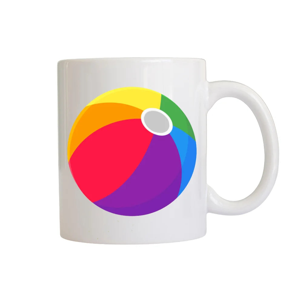 BYFT Printed Mug - Beach Ball Design