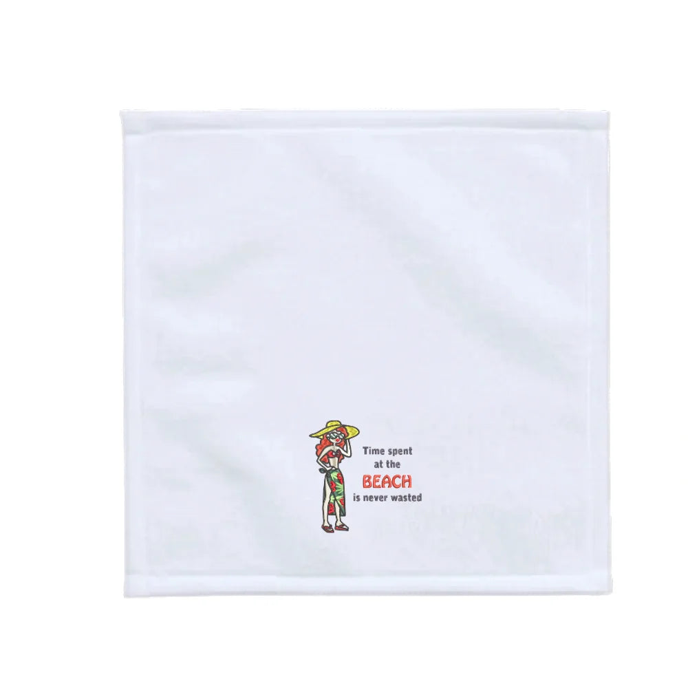BYFT Iris Embroidered For You - Time Spent at the Beach Designed Towel
