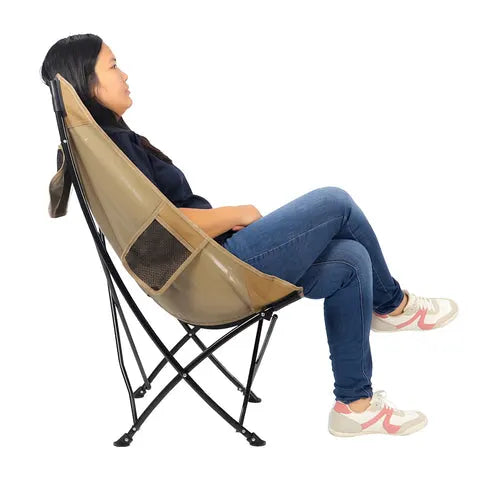 BYFT 1 Piece Comfortable Chair with Cup Holder for Camping (Chair Only)