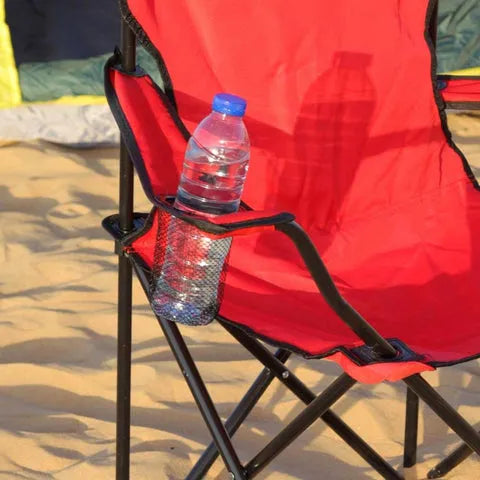 BYFT Camping Chair, Foldable Chair with Armrests and Cup Holder (Chair Only)