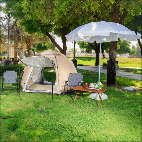 BYFT Cream Pop up Camping Tent with Carry Bag (Tent Only)