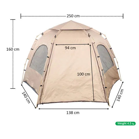 BYFT Cream Pop up Camping Tent with Carry Bag (Tent Only)