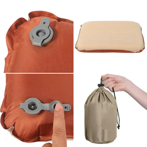 BYFT Inflatable Camping Sponge Pillow
