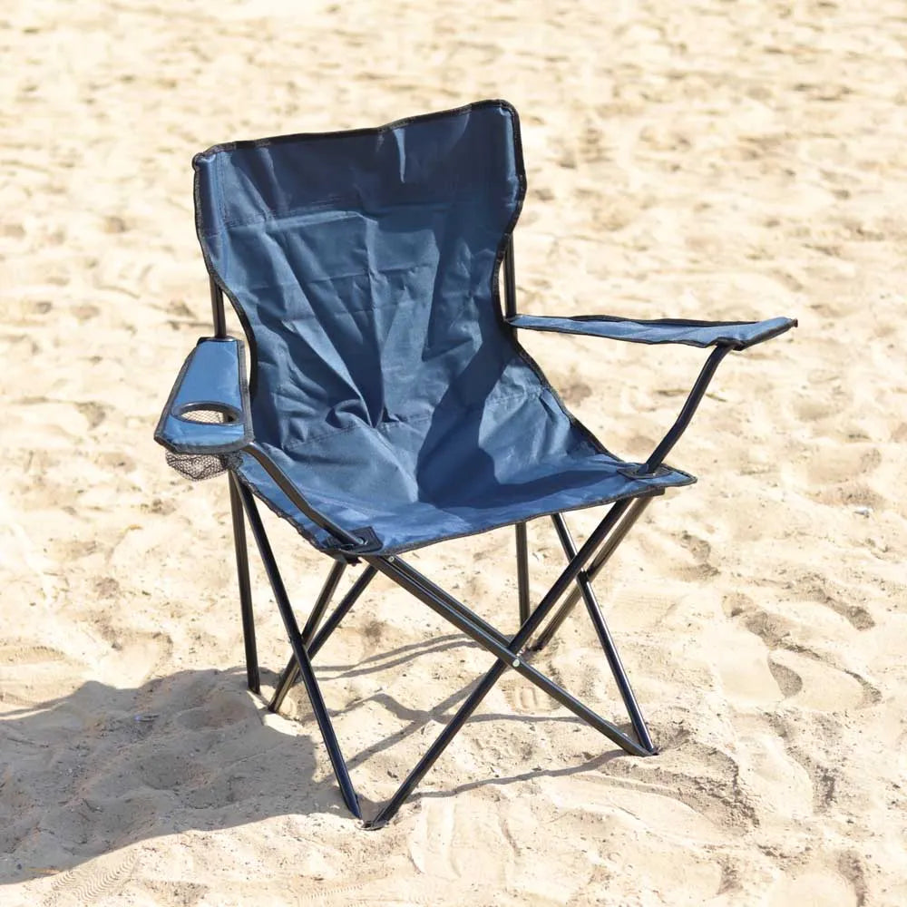 BYFT Camping Chair, Foldable Chair with Armrests and Cup Holder (Chair Only)