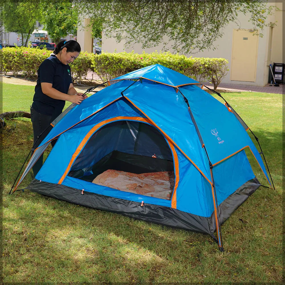 BYFT Foldable Polyester Pop-up Camping Tent