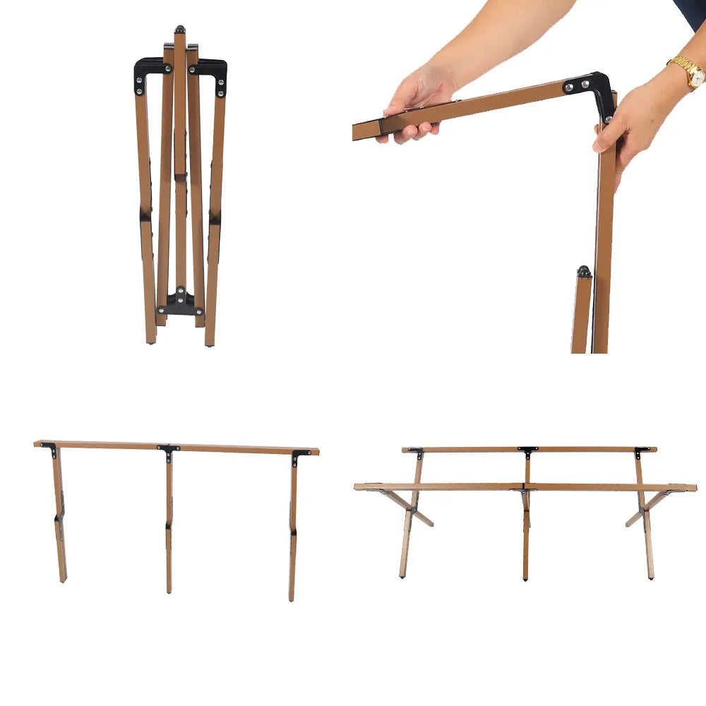 BYFT Folding Lightweight Aluminum Camping Table