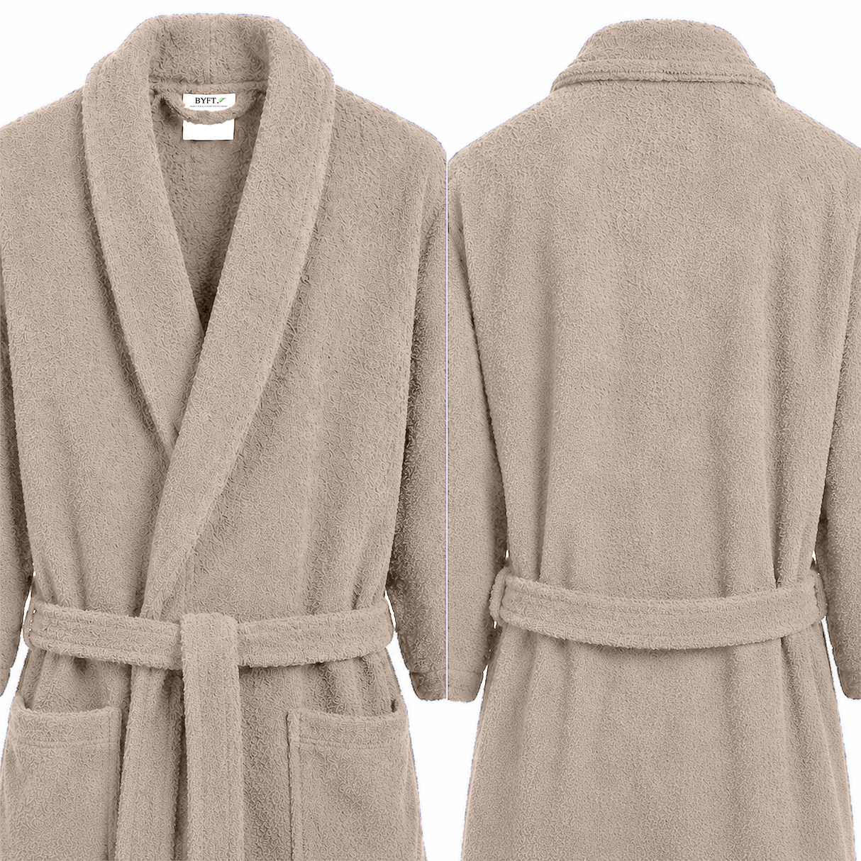 BYFT Daffodil Adult Bathrobe Highly Absorbent Quick Dry Premium Quality Bath Linen