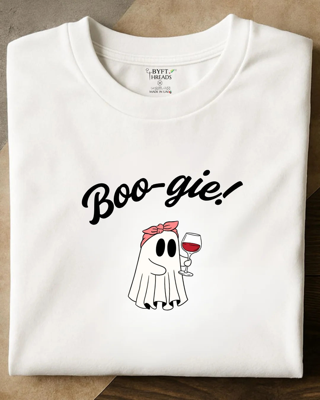 BYFT Threads Personalized Halloween Theme Round Neck T-Shirt