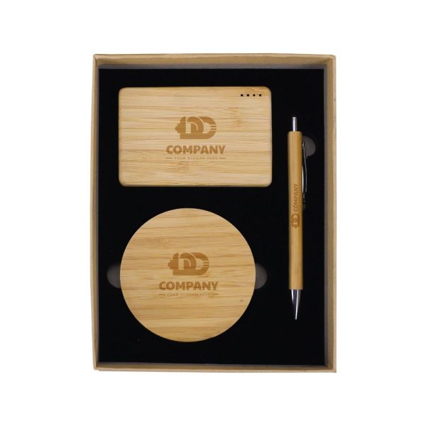 BYFT Bamboo Tech Gift Sets Set of 01