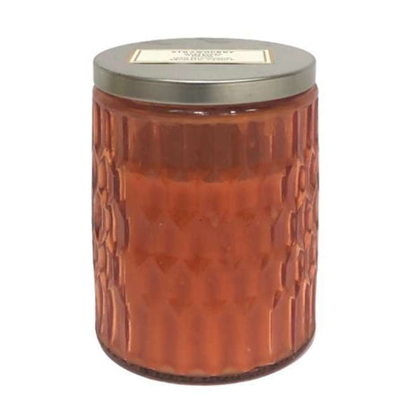 BYFT Colored Jar Scented Candle - Strawberry - Sweet & Fruity Home Fragrance Candle