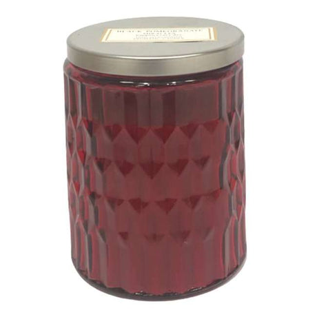 BYFT Colored Jar Scented Candle - Black Pomegranate - Luxury Home Fragrance & Décor Candle