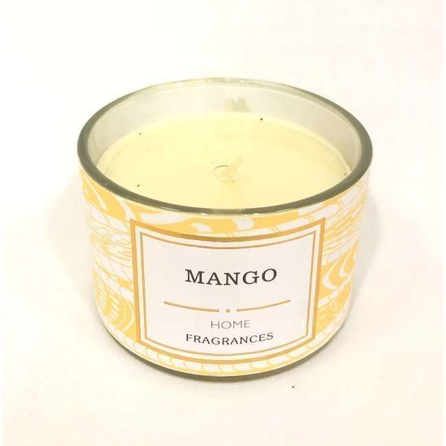 BYFT Scented Candle - 5cm - Mango - Tropical Fruity Aromatherapy Candle for Home & Gifts