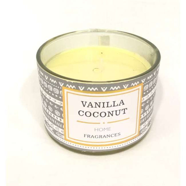 BYFT Scented Candle - 5cm - Vanilla Coconut - Tropical & Cozy Aromatherapy Candle for Home & Gifts