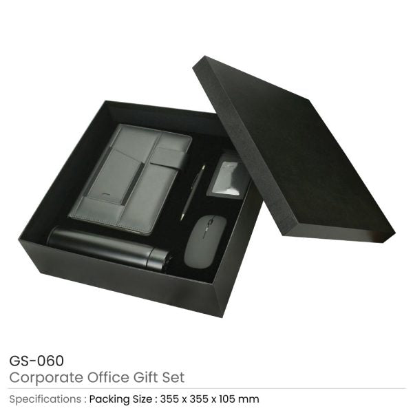 BYFT Corporate Office Gift Set in Black Cardboard Box Set of 01