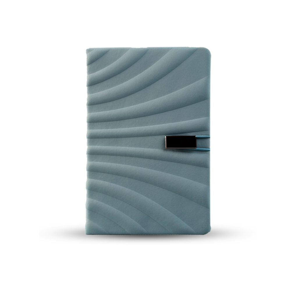 BYFT Sophie A5 Notebook with USB in Wavy Design